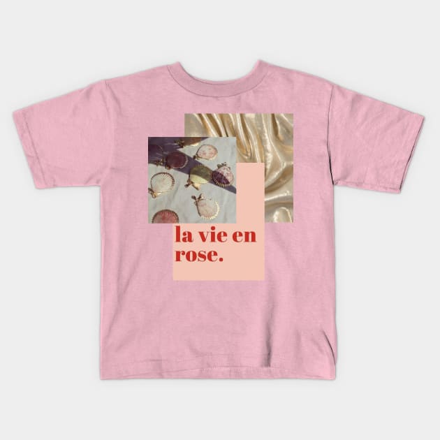 La vie en rose Kids T-Shirt by Guccilikesavocado